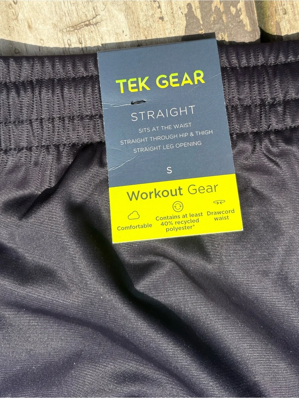 Tek Gear Black Athletic Track Pants - Lightweight Performance size S